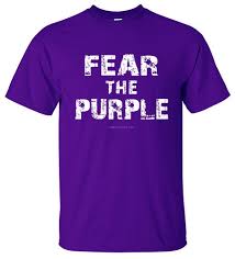 purple shirt "fear the purple"