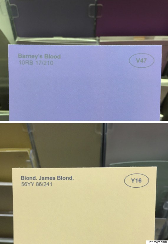 barney's blood & blond, James blond.