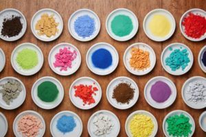 colorful pigments
