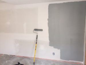 tinted primer on wall