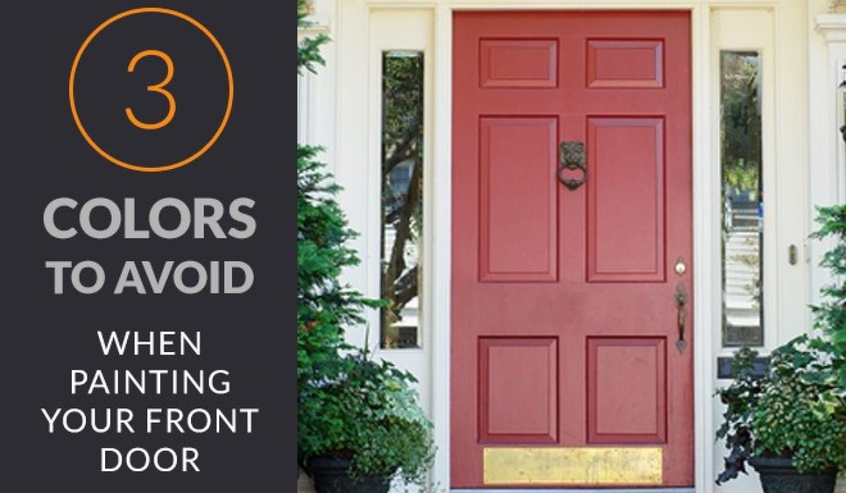 The Painting Co - 3 Colors to Avoid Painting Your Front Door Blog Image - 20170412